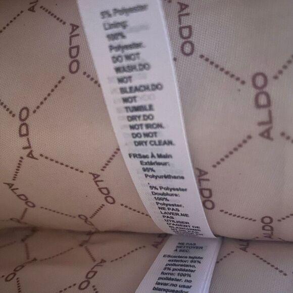 ALDO Glendaa Pink Floral Top Handle Shoulder Crossbody Tote Bag 9X4X9 SEE DESCR - Picture 3 of 14